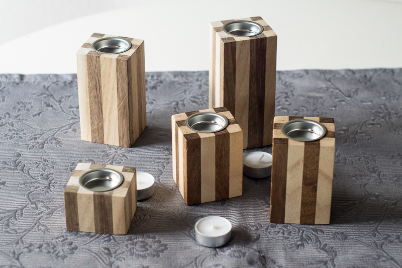 Teelichtständer 'Mixed' S natur | upcycling Teelichtständer 'Mixed' S natur | upcycling