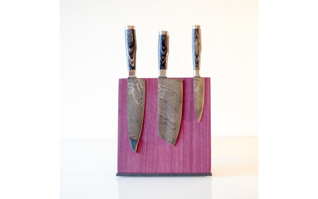 Messerblock magnetisch | Amaranth +Stahl mb_amaranth_stahlfuss_damaszenermesser-1-1small